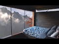 Cabin with view ambience mountain  bird noise  cozymood