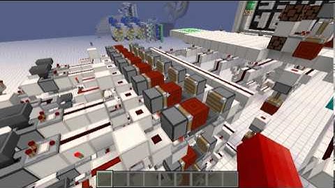 4-Digit Combo Lock Vault Doors: Minecraft Redstone