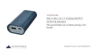 Ikea Recalls Varmfront Power Banks