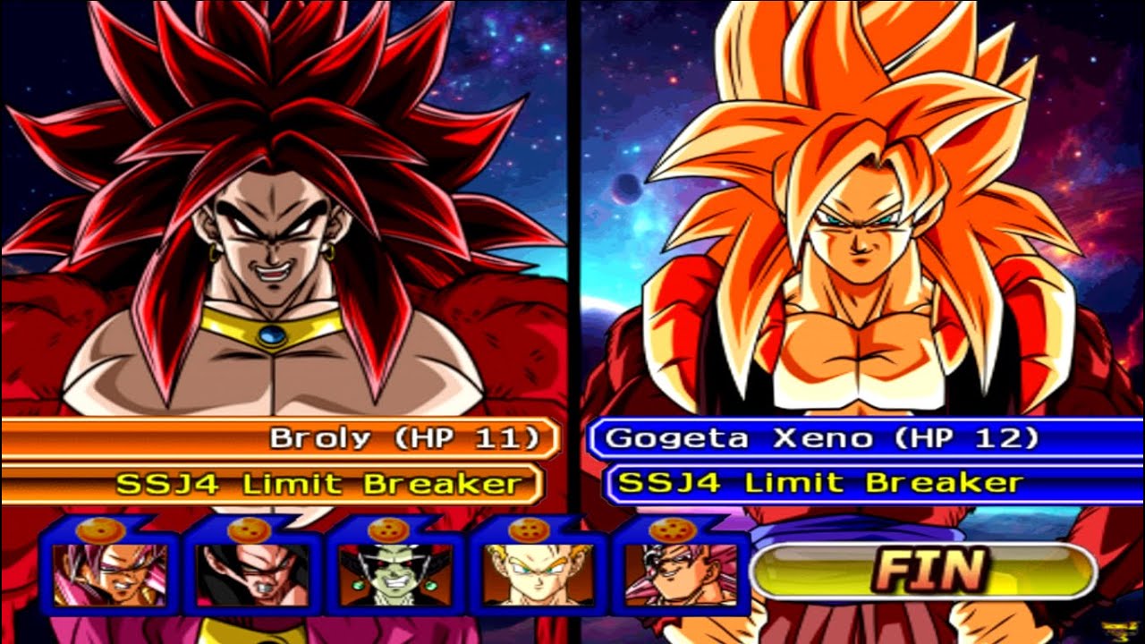 Broly SSJ4 LIMIT BREAKER Vs Gogeta LIMIT BREAKER! ragon Ball Z Budokai