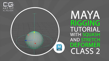 maya rigging class 2 | MAYA BALL RIG|Ball Rigging With Squash And Stretch Deformer