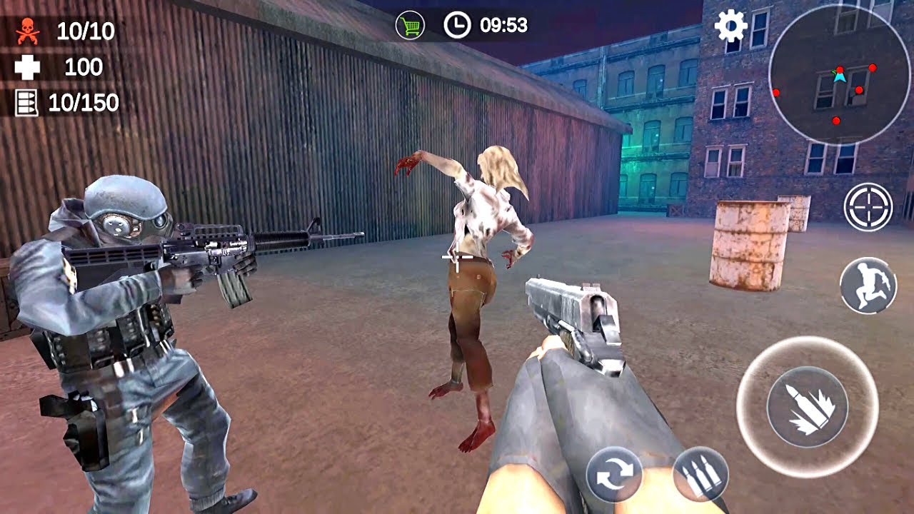 Zombie 3D Gun Shooter- Real Survival Warfare - Android Game Gameplay Part 1 - Lomelvo