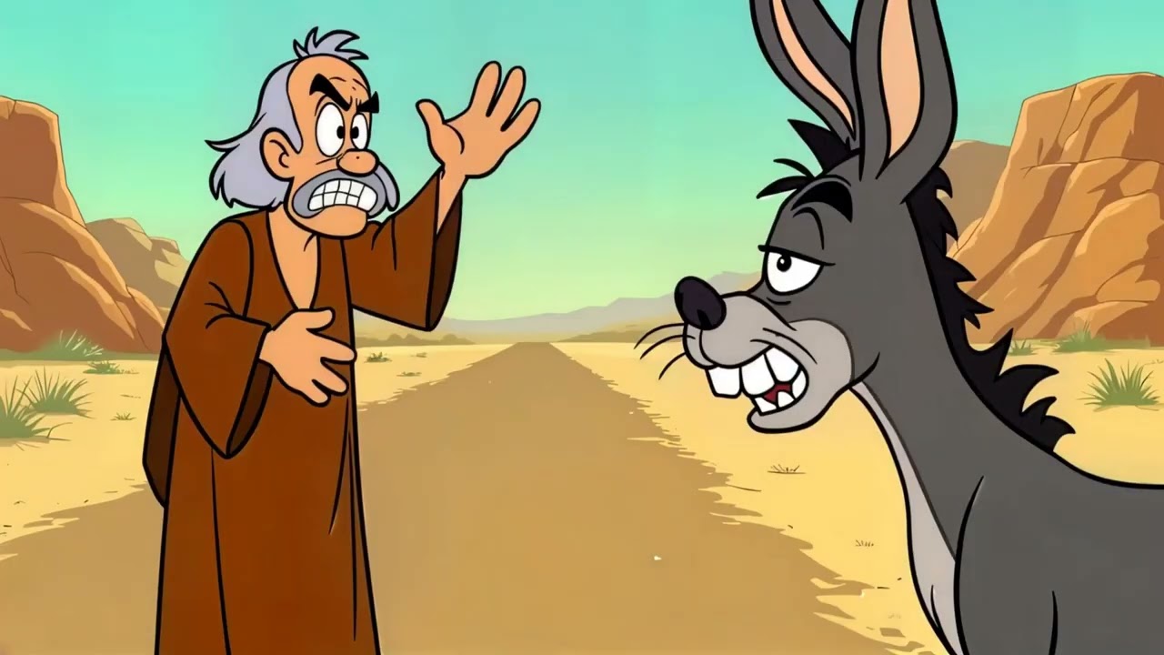 🐴🔥 Balaam’s Donkey --When God Made a Donkey Talk; autogenerated animationvideo; Numbers 22