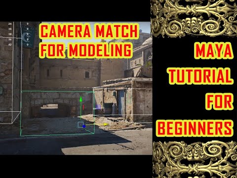 CAMERA MATCH FOR BG MODELING MAYA | how to match camera for modeling ...