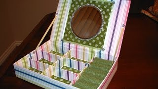 Hello my friends, I made this jewelry box for my daughter. It was very easy and she was happy because she chose the color of paper 