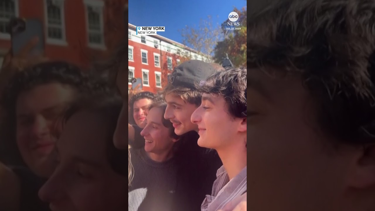 Timothée Chalamet crashes Timothée Chalamet look-alike contest in New York City