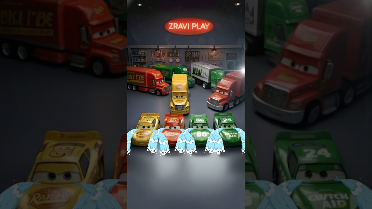 Pixar Cars | McQueen, Cruz Ramirez with Truck Container 