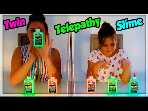 TWIN TELEPATHY SLIME CHALLENGE ! SIS vs SIS !