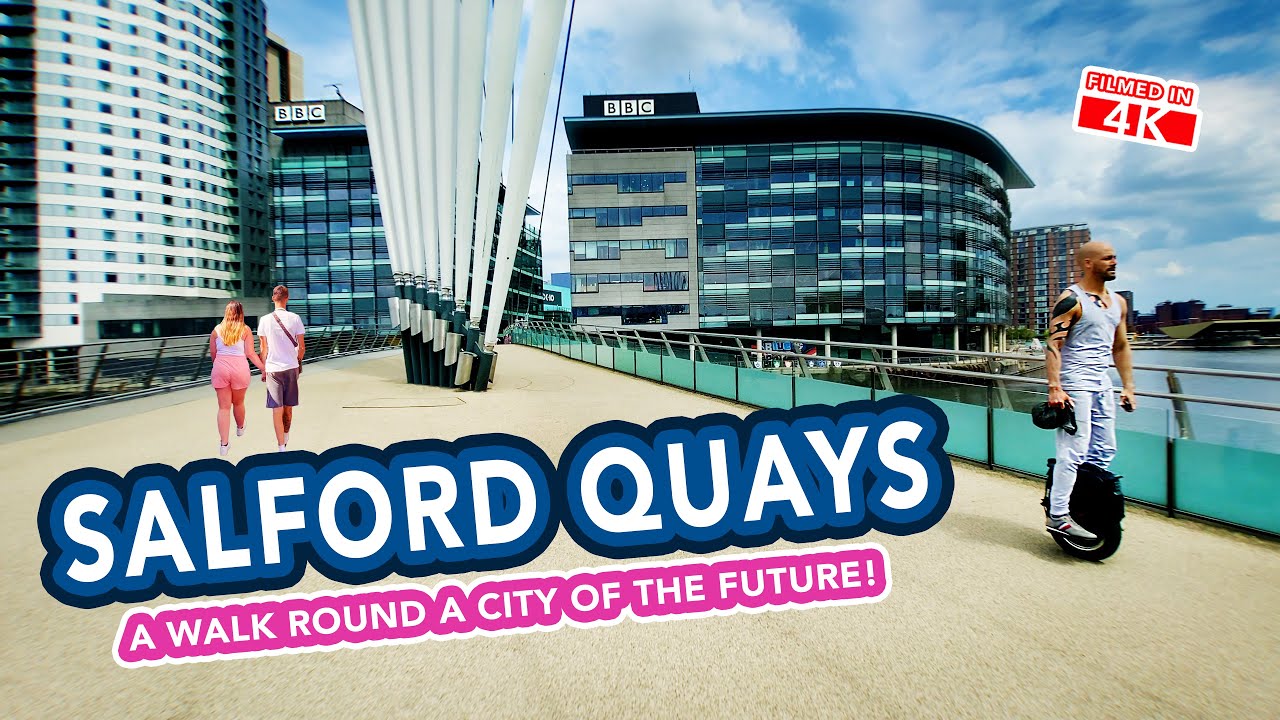SALFORD QUAYS and Media City, Greater Manchester, England
