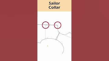 Sailor Collar Pattern Making _ How to draft saior collar with bodice patterns_#short