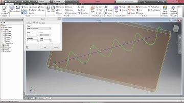30 Second Tutorials - Autodesk Inventor 2016 - Making a Coil