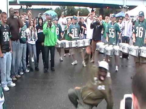 Eagles Tailgate and video shoot of a rap video