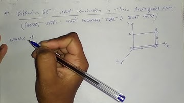 Heat Conduction in a Thin Rectangular Plate Part-1 for B.sc 2nd year by Sapna Agarwal