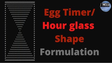 Egg Timer/Hourglass Shape formulation in C++ | C++ pattern printing algorithms in urdu/hindi