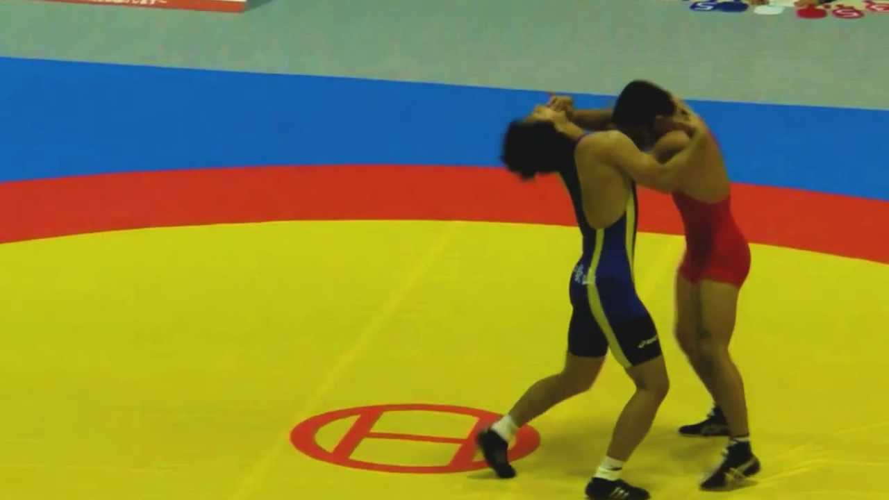 全日本ﾚｽﾘﾝｸﾞ 男子ｸﾞﾚｺ 66kg級 準決勝 富塚拓也 vs 江川潤 - YouTube