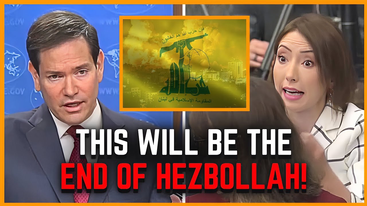 Watch Reporter's Eyes DART When Marco Rubio Announces To Fully Destroy Hezbollah