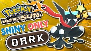 Pokemon Ultra Sun Hardcore Nuzlocke With SHINY DARK Types ONLY