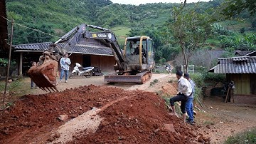 Cầu Cáng Dào ( T 119 )| Mở đường đã lên đến bản rồi - A Sinh thịt lợn mời anh em mừng đường mới