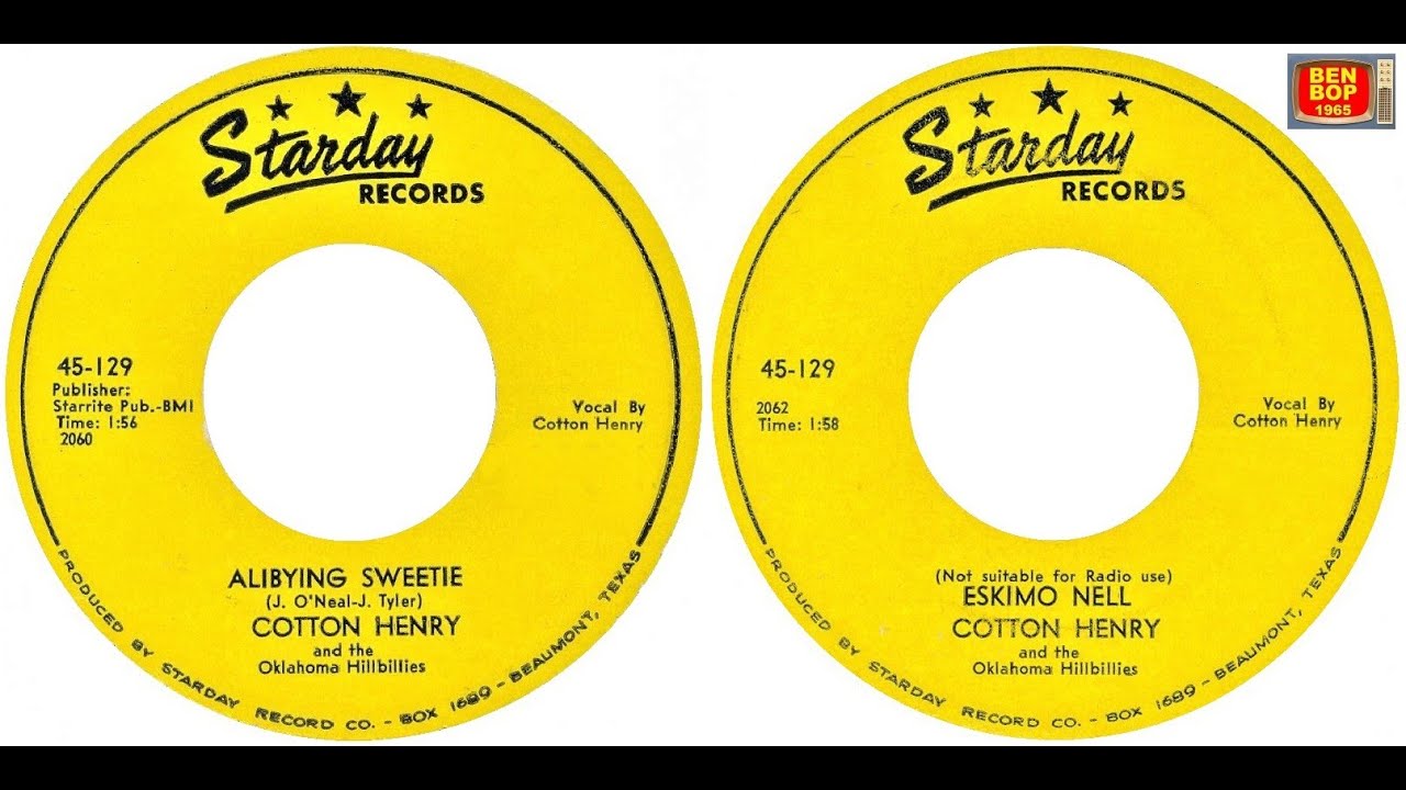 COTTON HENRY & The Oklahoma Hillbillies - Eskimo Nell /Alibying Sweetie (1954) auf YouTube ansehen COTTON HENRY & The Oklahoma Hillbillies - Eskimo Nell /Alibying Sweetie (1954) auf YouTube ansehen