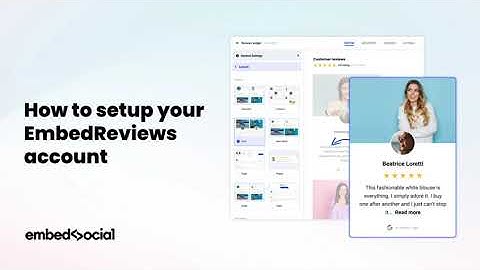 EmbedReviews  - New Setup Guide