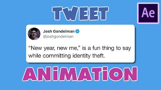 After Effects Tutorial: Easy Tweet Animation (Type-On Effect)