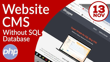Step by step how to install Bloggee : a NO SQL CMS