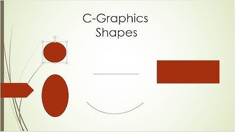How to draw different shapes using C Graphics