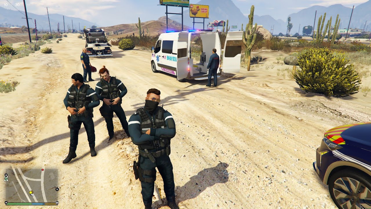 GTA 5 LSPDFR patrouille avec la gendarmerie nationale