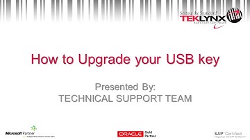 TekTip: How to Upgrade USB Key for New TEKLYNX Software