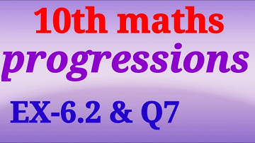 Progressions 6.2 & Q7 || TS MATHS || AP MATHS || CLASS10 || sri pragna