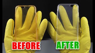 How to Clean Yellowness of Transparent Mobile Cover | Clean Silicon Cover at Home