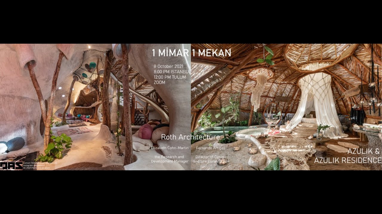 1 Mimar 1 Mekan x Roth Architecture: Azulik & Azulik Residence - YouTube
