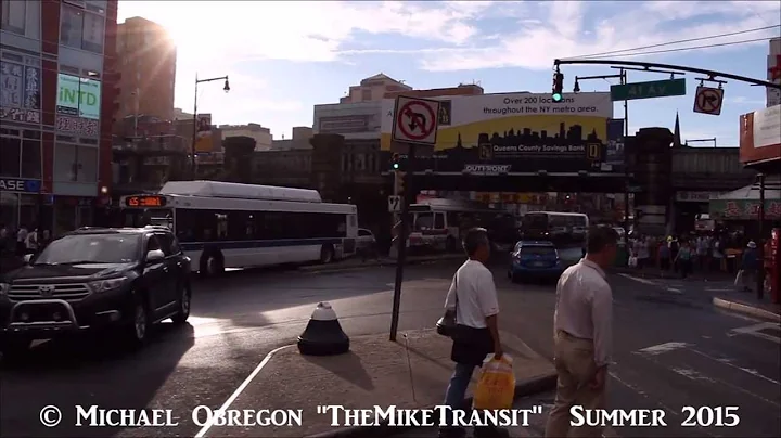 3 Different NICE Orion V CNGs and MTA Bus Action in Flushing