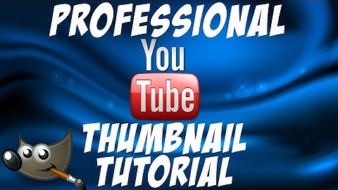 How to Create A Professional YouTube Thumbnail | Tech Tutorials (GIMP)