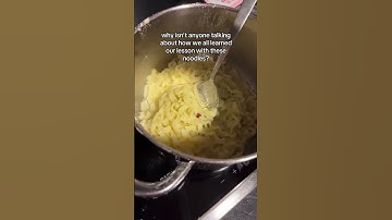 why isn’t anyone talking about how we all learned our lesson with these noodles?