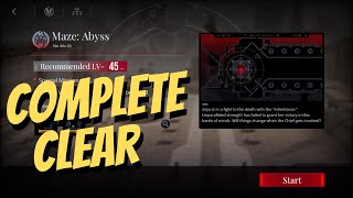 [Path to Nowhere] Mz-05 Complete Clear | Maze: Abyss