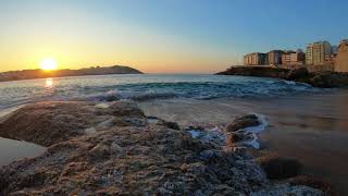 A Coruña Sunset at Praia do Orzán