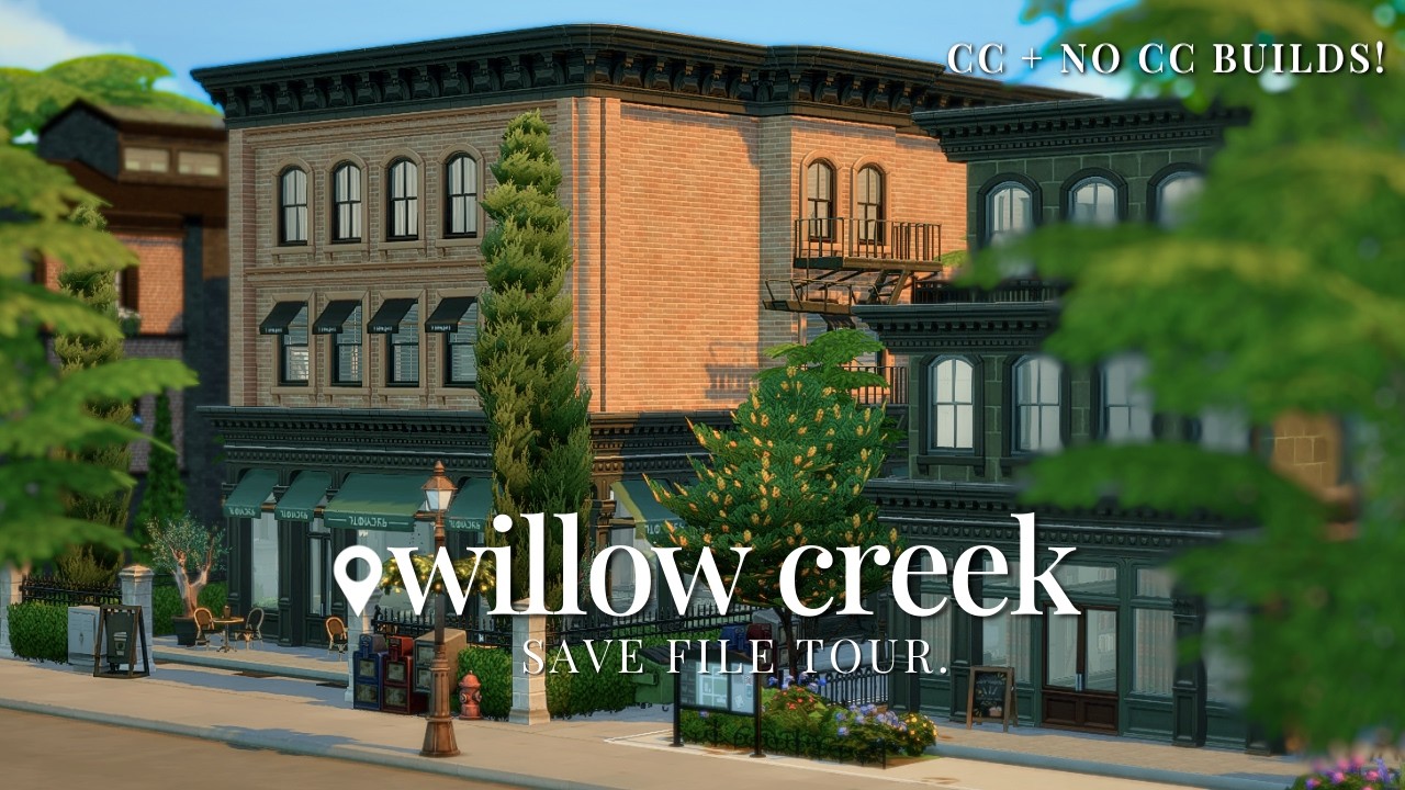 Обзор сохранений поместья Уиллоу-Крик!🌿 | Постройки в стиле Нового Орлеана (с пользовательским ко...