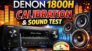 Denon AVR-X1800H Audyssey Calibration at Customer Place | Real Setup &amp; Sound Test