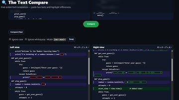 Compare Text Online for Free | Fast & Secure Tool (TheTextCompare.com)