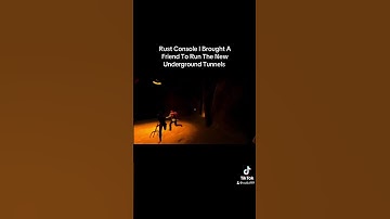 Rust Console I Brought A Friend To Run The New Underground Tunnels #shorts #rust #rustconsole