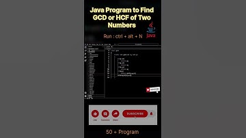 program to find gcd or hcf two numbers in Java| #shorts #youtube  #ytshorts #trending #youtubeshorts