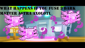 What happens if you fuse 3 Dark Matter Astral Axolotl ( In Pet Simulator X )
