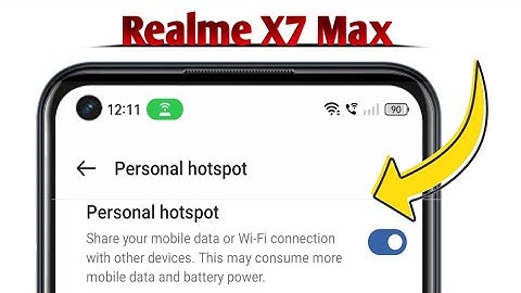 Hotspot Not Working on Realme X7 Max Problem Solved