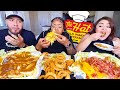 ONION RINGS + CHILI CHEESE FRIES + BURGER w/ Eat With Que