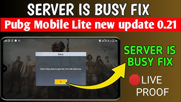 How To Solve Pubg Mobile Lite Server Is Busy Please Try Again Later Problem |pubg lite restrict area