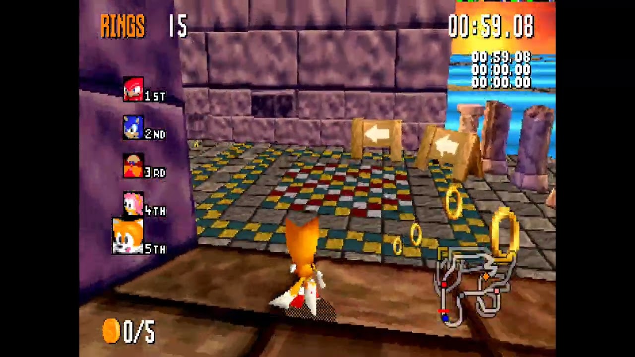 Sonic R saturn Europe longplay @cednationalbrut partie 2