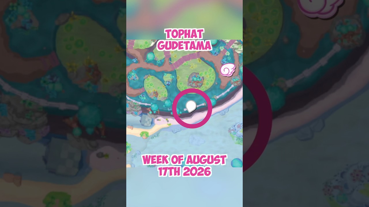 TOPHAT Gudetama location 🎩 August 17th 2026 🍳 Crafting Plan #10 - Hello Kitty Island Adventure