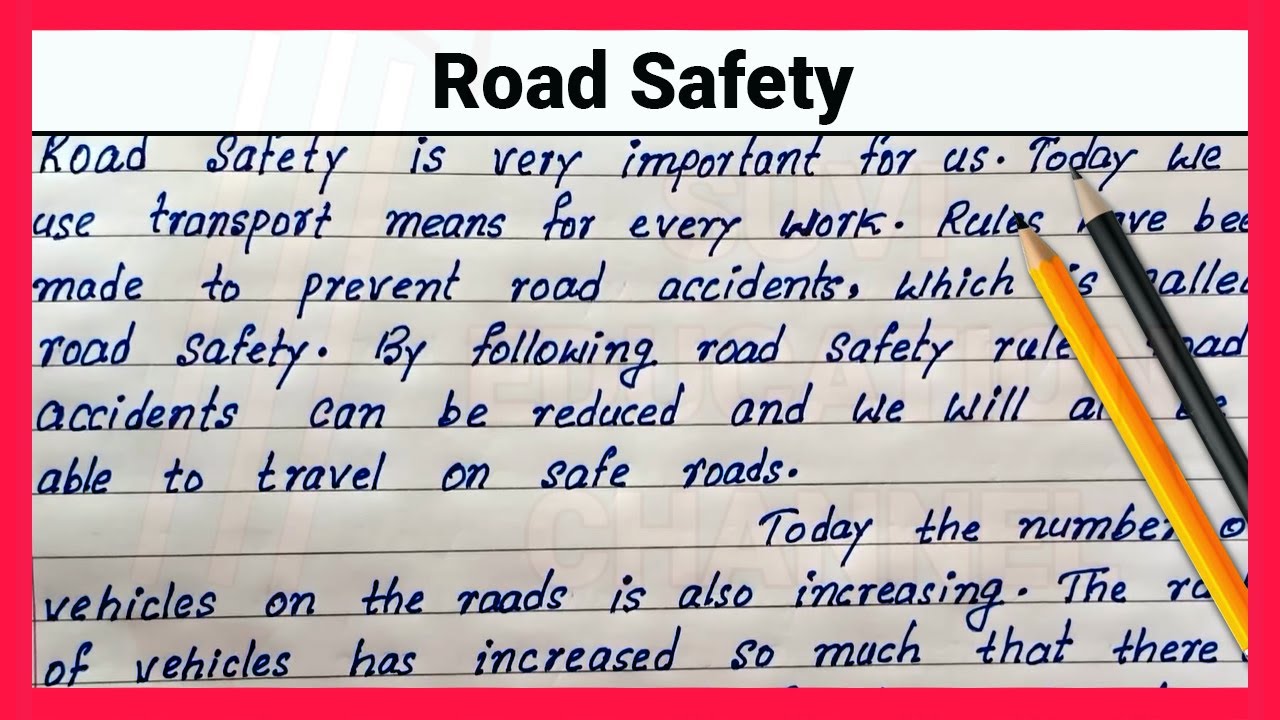 essay on road safety 150 words