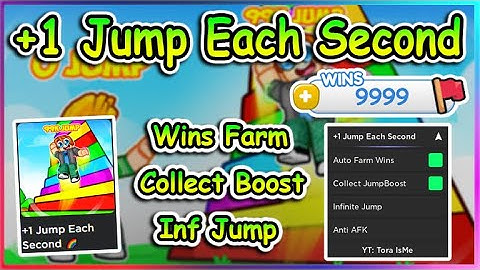 Roblox +1 Jump Each Second Script - Wins Farm | Collect Boost | Inf Jump